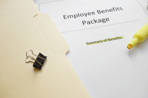 Image of employee benefits folder
