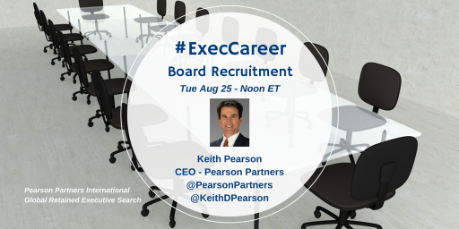 TweetChat: Executive Search & Boards of Directors – August 25, 2015