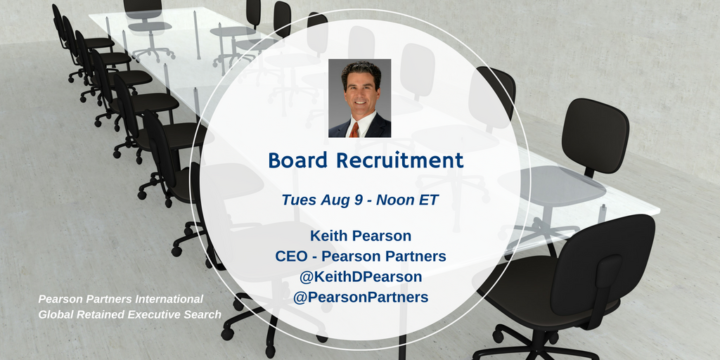 TweetChat: Executive Search & Boards of Directors – August 9, 2016 TweetChat: Executive Search & Boards of Directors – August 9, 2016