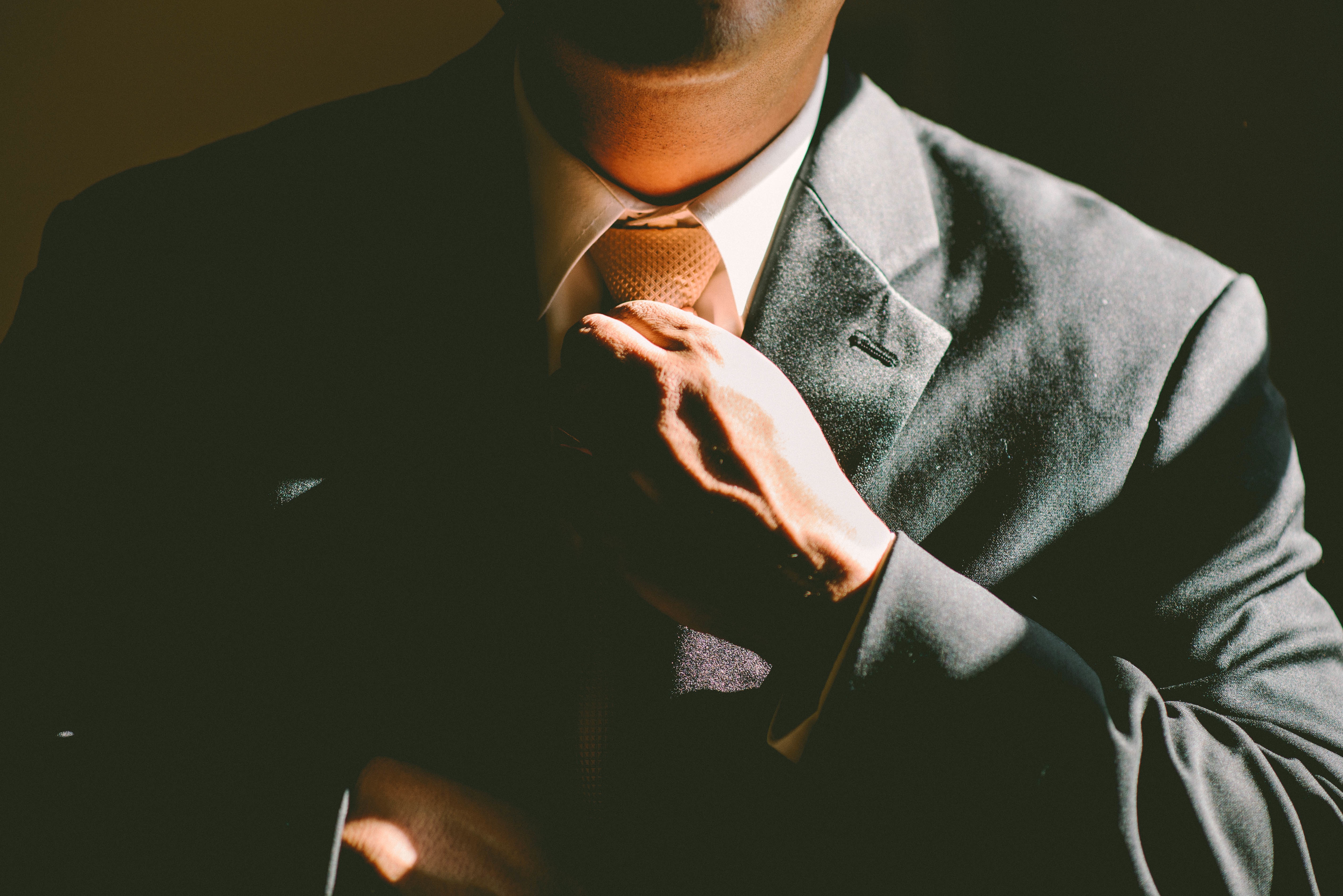 Pexels photo of man in tie.