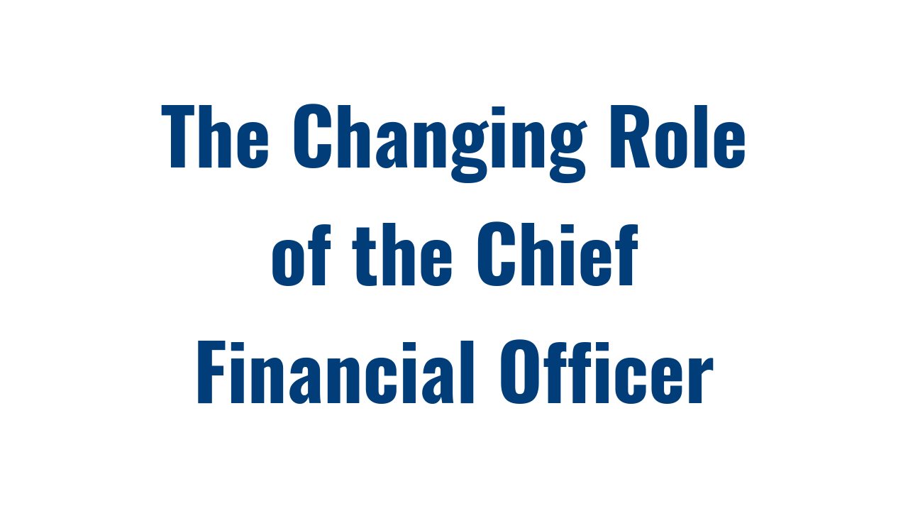 image of the changing role of the CFO