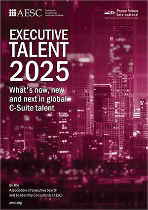 image of PDF of executive talent 2025 white paper