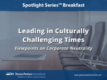 Header image for Pearson Partners Spotlight Series breakfast: Viewpoints on Corporate Neutrality