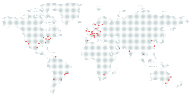 Pearson Partners Internatiobal | IIC Partners global offices map