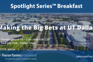 Making the Big Bets at UT Dallas
